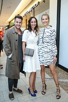 česká miss Jitka Nováčková, PR a marketing manager FCUK Lucie Loudová, návrhář a stylista Lukáš Macháček