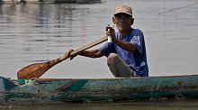 Hot Cities Jakarta Man in Boat